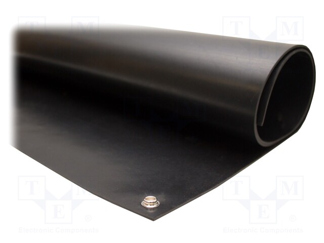 Bench mat; ESD; L: 1.2m; W: 0.6m; Thk: 2mm; EN 61340-5-1; Mat: rubber