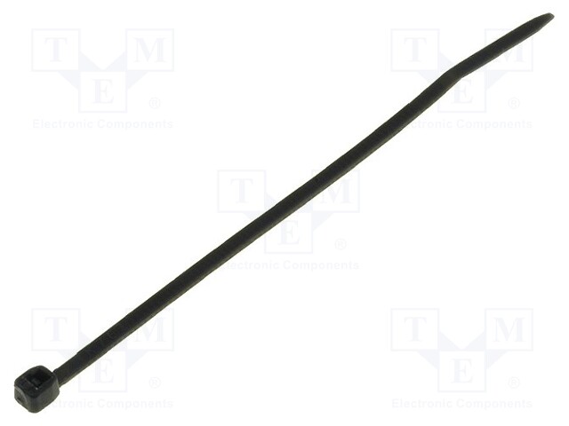 Cable tie; L: 71mm; W: 1.6mm; polyamide; black; Ømax: 11mm