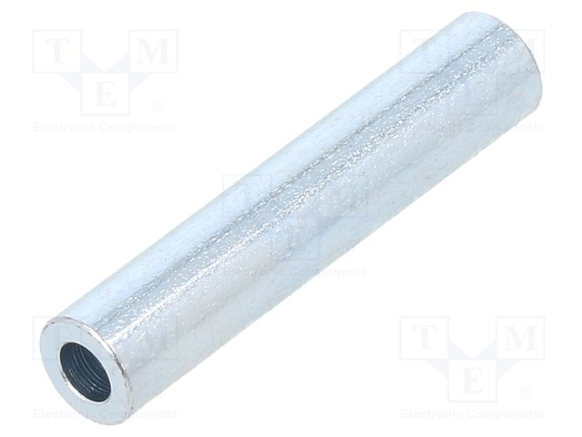 Spacer sleeve; 3.2mm; cylindrical; steel; zinc; Out.diam: 30mm