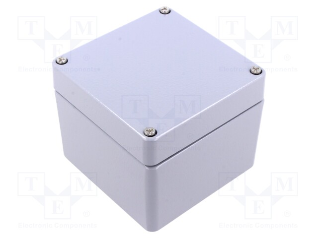 Enclosure: multipurpose; X: 100mm; Y: 100mm; Z: 81mm; AL; aluminium