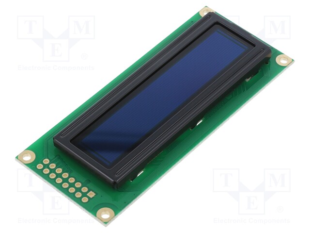 Display: OLED; graphical; 100x16; green; 5VDC