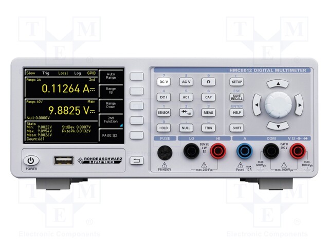 Benchtop multimeter; Sampling: 200x/s; 400m/4/40/400/1000V