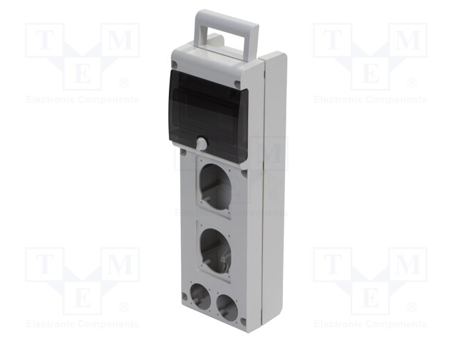 Enclosure: for modular components; grey; Series: BLOCK