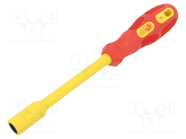 Screwdriver; insulated; hex socket; HEX 10mm; Blade length: 125mm