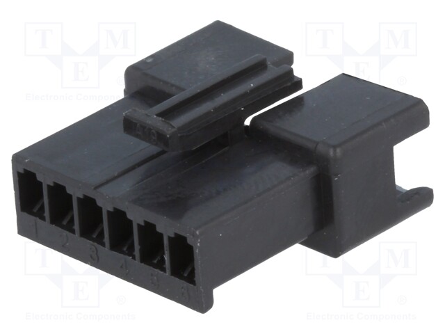 Plug; wire-wire; male; NPP; 2.5mm; PIN: 6; w/o contacts; for cable