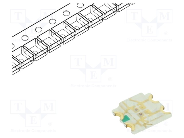 LED; SMD; 1206; red/yellow; 3.2x2.7x0.7mm; 140°; 1.8÷2.4/1.8÷2.4V