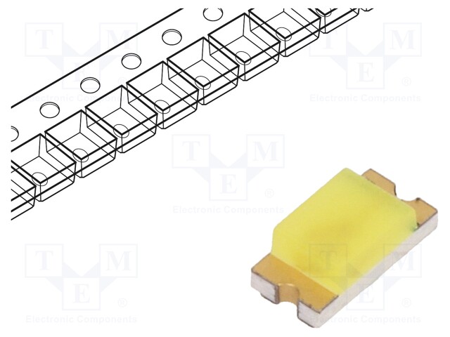 LED; SMD; 1206; white cold; 45÷480mcd; 130°; 5mA; 2.7÷3.15V; 76mW