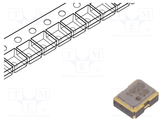 Generator: quartz; 19.2MHz; SMD; 1.8V; ±50ppm; -40÷85°C