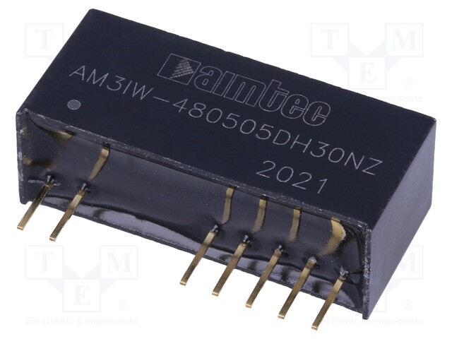 Converter: DC/DC; 3W; Uin: 18÷75V; Uout: 5VDC; Uout2: 5VDC; SIP10