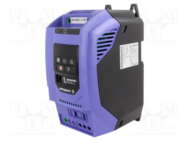 Vector inverter; Max motor power: 1.5kW; Out.voltage: 3x400VAC