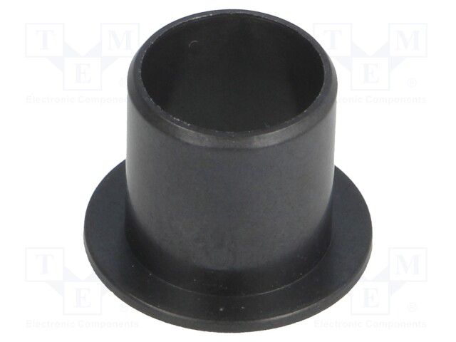 Bearing: sleeve bearing; with flange; Øout: 14mm; Øint: 12mm; black