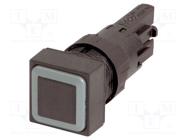 Switch: push-button; Stabl.pos: 2; 16mm; black; Pos: 2; -25÷70°C
