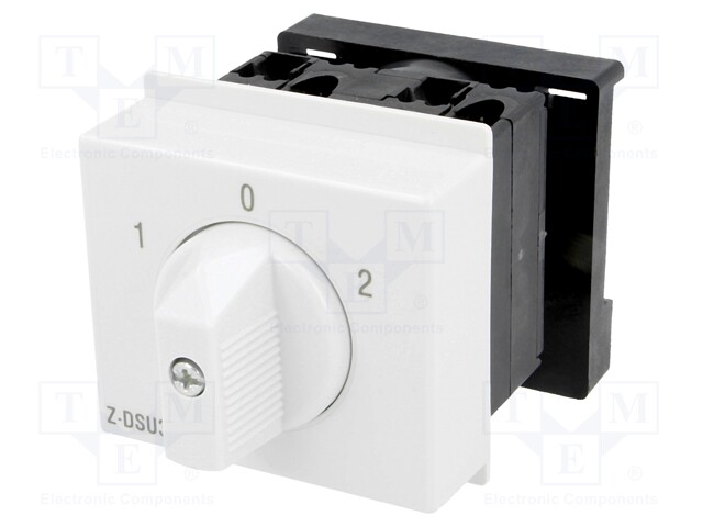 Module: rotary switch; 20A; Mounting: DIN; IP20; 250VAC; 52x65x60mm