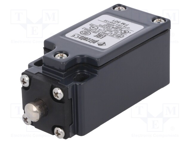 Limit switch; pin plunger Ø8mm; NO + NC; 10A; max.500VAC; PG13,5