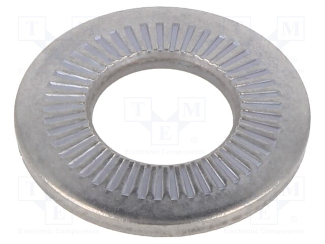 Washer; internally serrated; M10; D=22mm; h=2.75mm; BN 85460