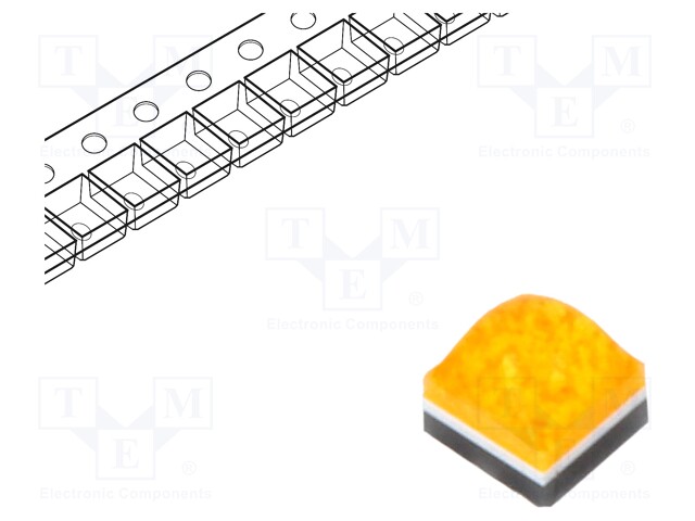 LED; amber; 147÷174lm; 130°; λd: 587.5-592.5nm; 700mA; 2.8÷3.2V