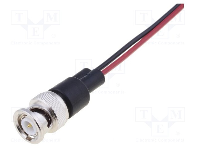 Test lead; PVC; 149mm; red and black; 60VDC