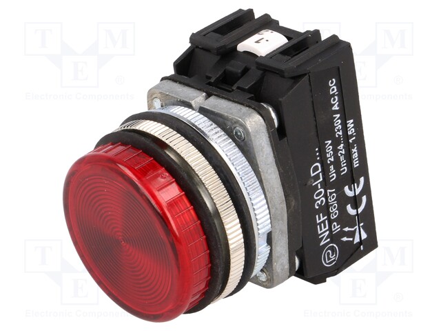 Control lamp; 30mm; NEF30; -15÷30°C; Illumin: LED; Ø30.5mm; IP20