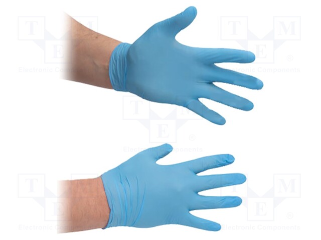 Protective gloves; ESD; M; 50set; Application: cleanroom; nitryl