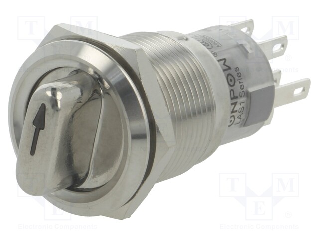 Switch: rotary; Pos: 3; DP4T; 0.5A/220VAC; 1A/24VDC; -20÷55°C; 50mΩ