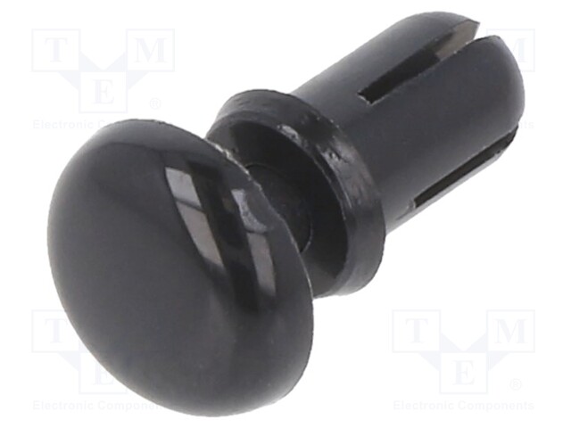 Rivet; polyamide; Rivet diam: 3.5mm; L.rivet: 5.6mm; Colour: black