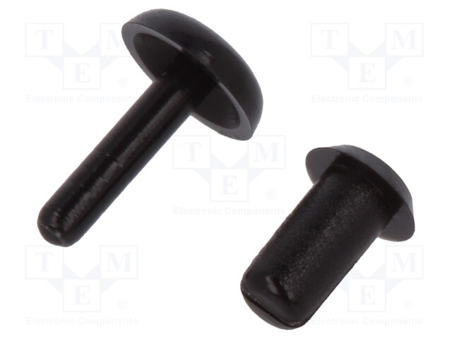 Rivet; polyamide; L.rivet: 4mm; Panel cutout diam: 2.1mm; UL94HB