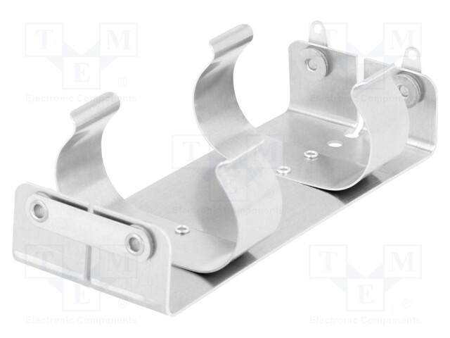 Holder; Mounting: screw; Size: C,R14; Batt.no: 4; aluminium