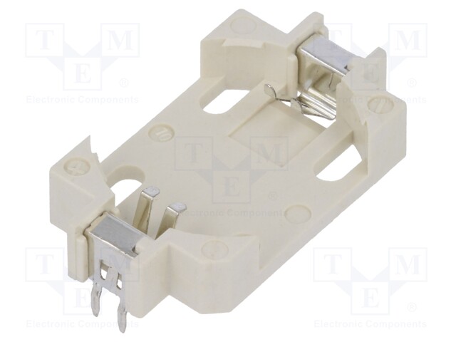 Socket; Mounting: THT,horizontal; Size: CR2032,DL2032; Batt.no: 1