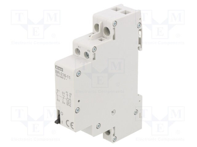 Relay: installation; bistable; SPST-NO + SPST-NC; Mounting: DIN