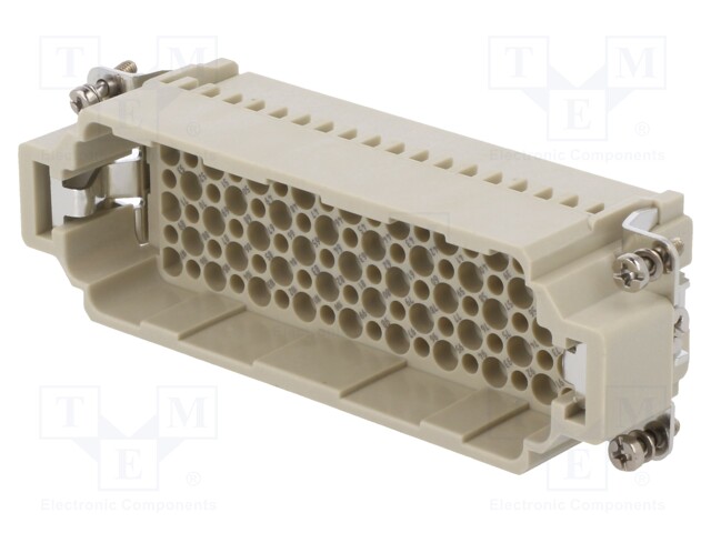 Connector: HDC; contact insert; male; DDD; PIN: 108; 108+PE; crimped