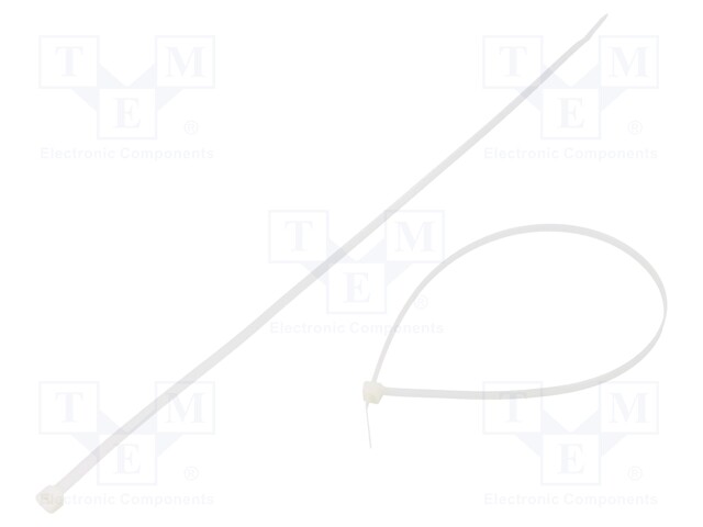 Cable tie; L: 380mm; W: 4.8mm; polyamide; 222N; natural; Ømax: 108mm