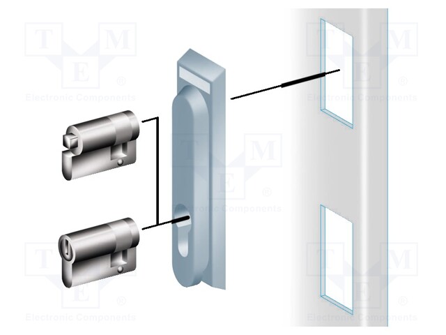 Insert for lock; stainless steel