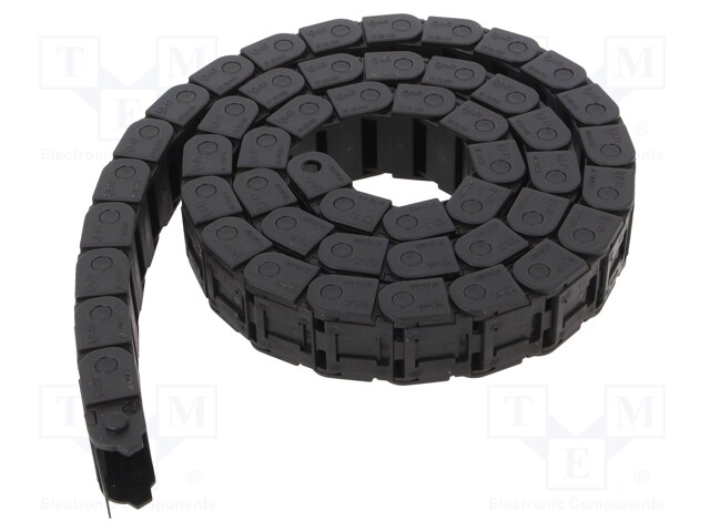 Cable chain; Series: 07; Bend.rad: 28mm; L: 1000mm; Int.width: 20mm