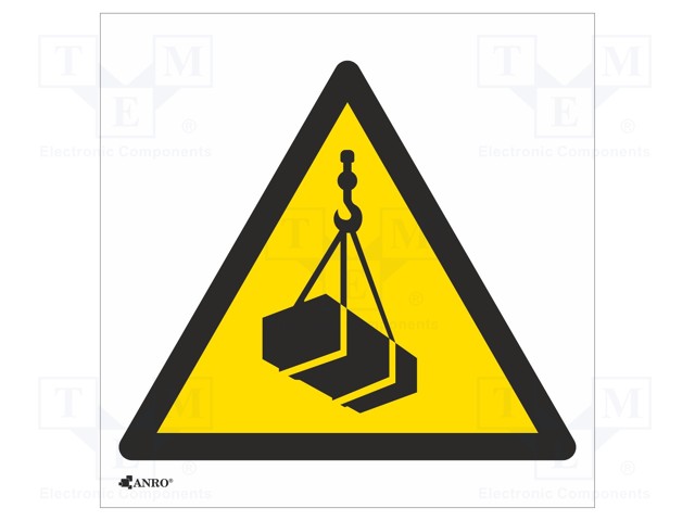 Safety sign; warning; Mat: PVC; W: 200mm; H: 200mm