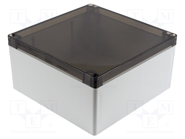 Enclosure: multipurpose; X: 180mm; Y: 180mm; Z: 90mm; 1554; grey; IP68