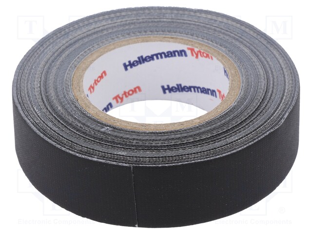 Tape: fixing; W: 19mm; L: 10m; black; -30÷80°C; 64N/cm; 10%