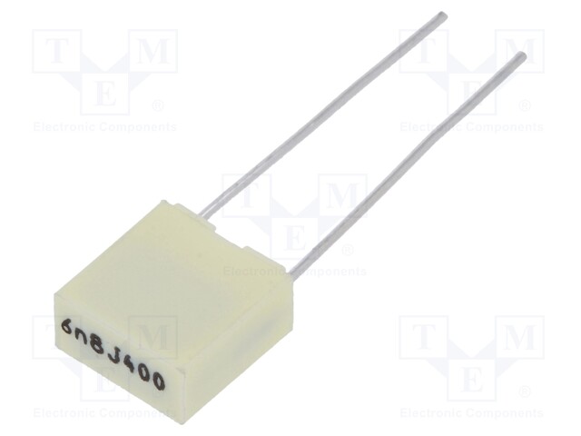 Capacitor: polyester; 6.8nF; 200VAC; 400VDC; Pitch: 5mm; ±5%