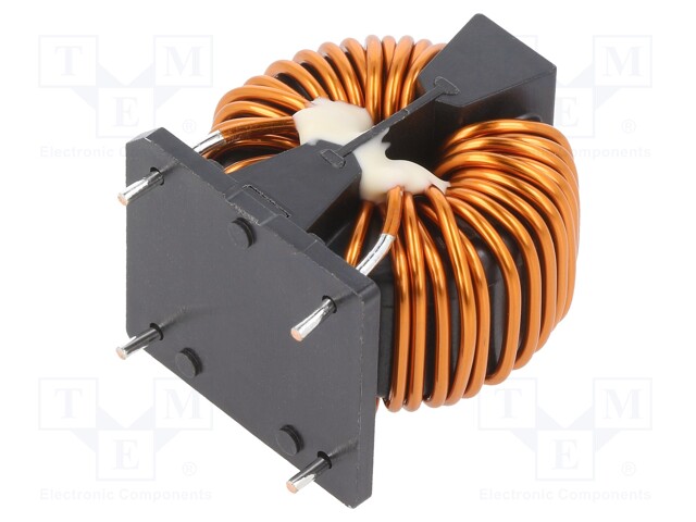 Inductor: wire with current compensation; THT; 6.3mH; 10.91mΩ