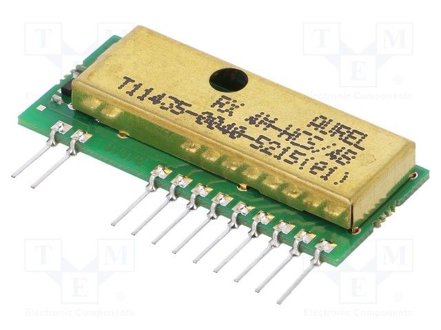 Module: RF; AM receiver; OOK; 433.92MHz; -106dBm; 5VDC; 3mA