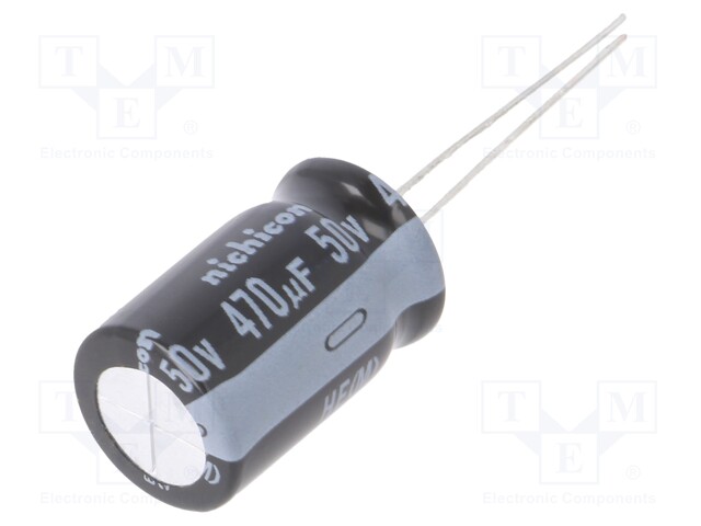 ALUMINUM ELECTROLYTIC CAPACITOR, 470UF, 50V, 20%, RADIAL