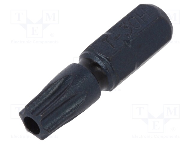 Screwdriver bit; Torx® with protection; T30H; Overall len: 25mm