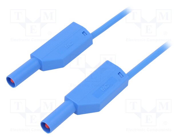 Test lead; PVC; 2m; blue; 16A; 1kV; Cond.cross sec: 0.75mm2