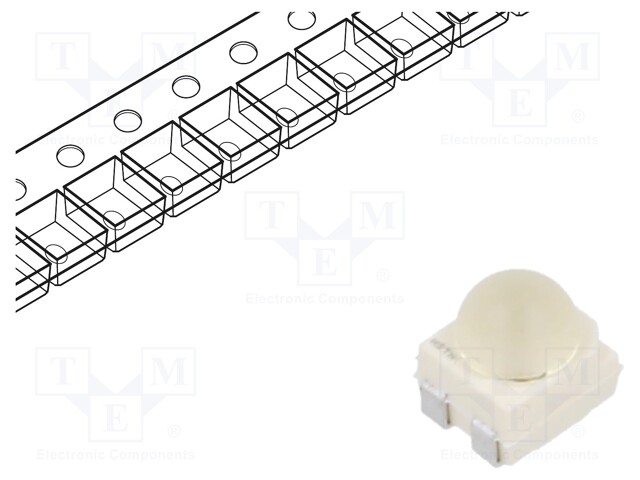 LED; SMD; PLCC4; red; 710÷2800mcd; 3x3.4x3.5mm; 60°; 1.9÷2.5V; 50mA