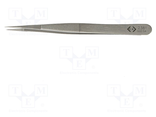 Tweezers; 120mm; for precision works; Type of tweezers: straight