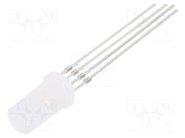 LED; 5mm; tricolour; RGB; 220÷330mcd; 500÷750mcd; 100÷150mcd; 140°