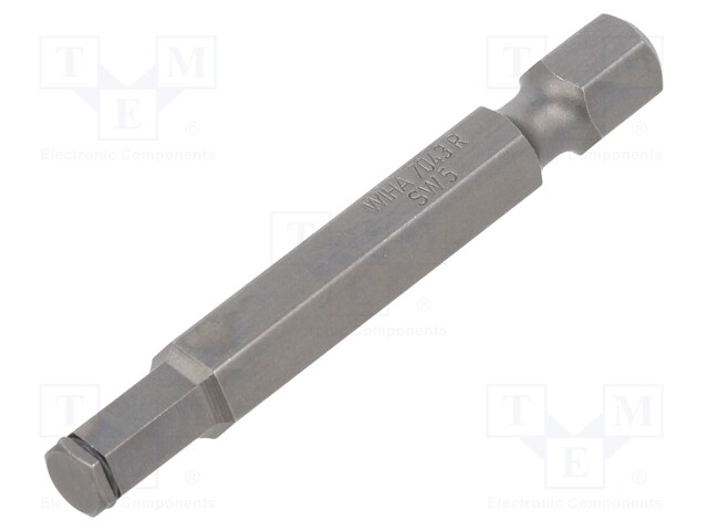 Screwdriver bit; Allen hex key; HEX 5mm; Overall len: 50mm