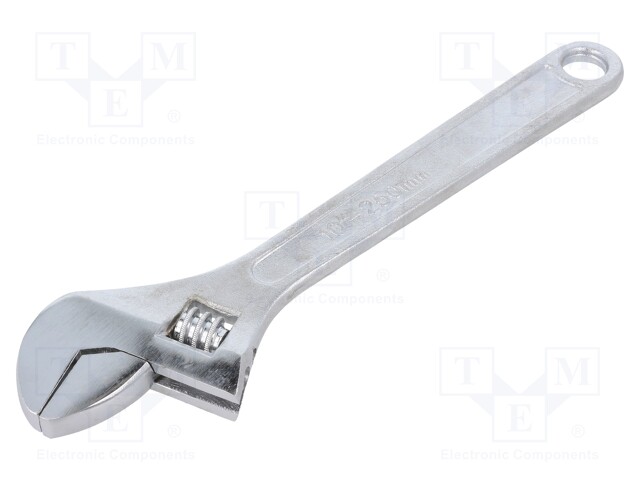 Wrench; adjustable; 250mm; Max jaw capacity: 30mm