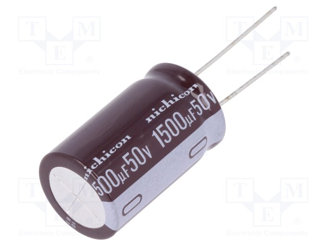 Capacitor: electrolytic; low impedance; THT; 1500uF; 50VDC; ±20%