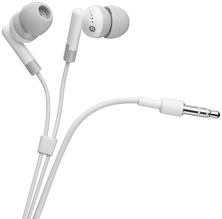 Headphones; in ear; white; Jack 3,5mm; 20Hz÷20kHz; 95dB; 1.1m