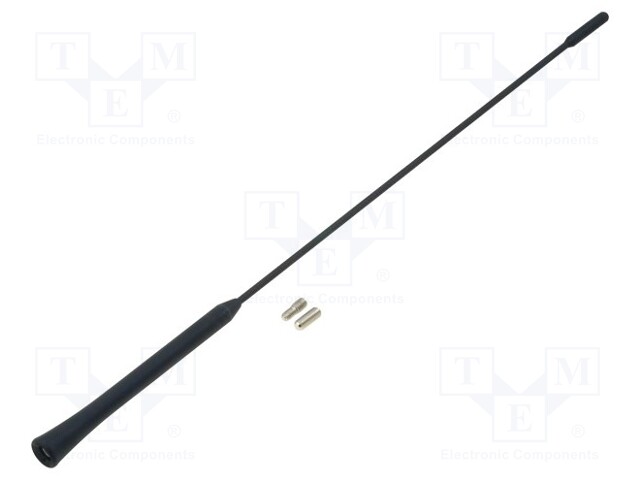 Antenna mast; 0.41m; M5,M6; inside; universal; Colour: black